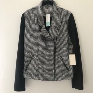 Metallic Stripe Tweed Jacket